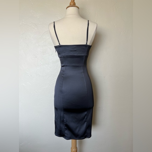 Aritzia Wilfred Gray Midi Satin Dress - Picture 6 of 6